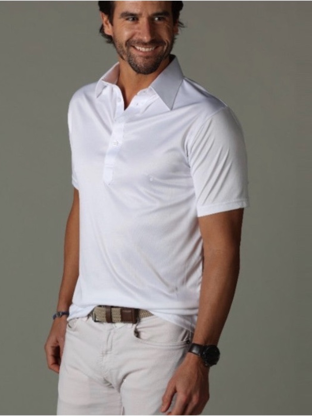 White Dress Collar Polo from Collars & Co. Size XL